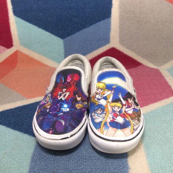 Sailor Moon x Vans Classic Slip-On ComfyCush‎ 'Pretty Guardians Women's  5.5 - Picture 1 of 7